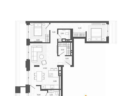 4-комн. квартира, 85.56 м2, 9/9 эт. Барнаул