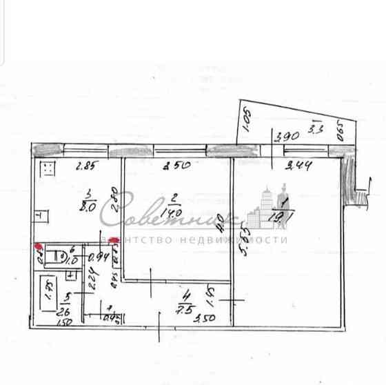 2-комн. квартира, 53 м2, 3/9 эт. Старый Оскол