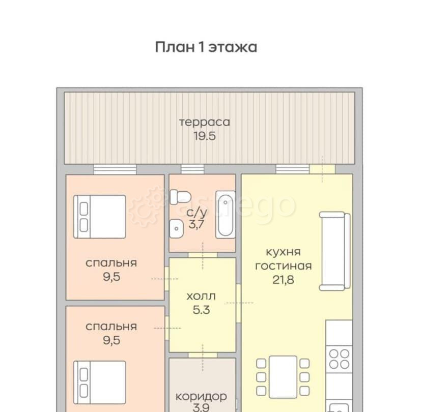 Дом, 70 м2, 6 соток, 1 эт. Бронницы - изображение 3
