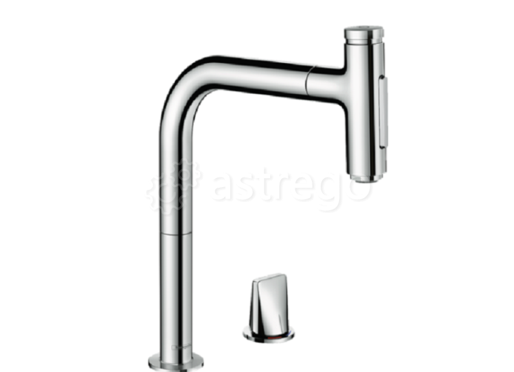 Смеситель для кухни Hansgrohe, Metris Select M71, sBox, тип открывания воды - однорычажный 73818000 Москва - изображение 1