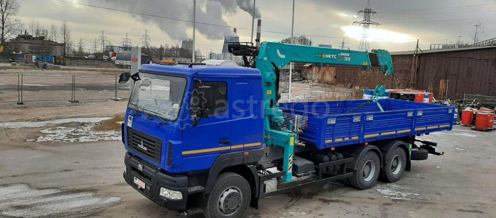 Бортовой МАЗ 6312С9-8521-015 с Гидроманипулятором HKTC HLC-7016L НОВЫЙ 2022год Санкт-Петербург - изображение 1