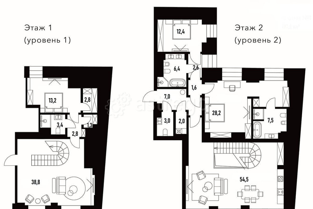 4-комн. квартира, 187.5 м2, 1/8 эт. Москва - изображение 1