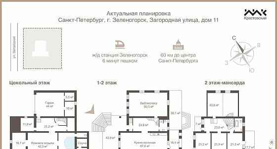 Дом, 499.5 м2, 25 соток, 3 эт. Санкт-Петербург
