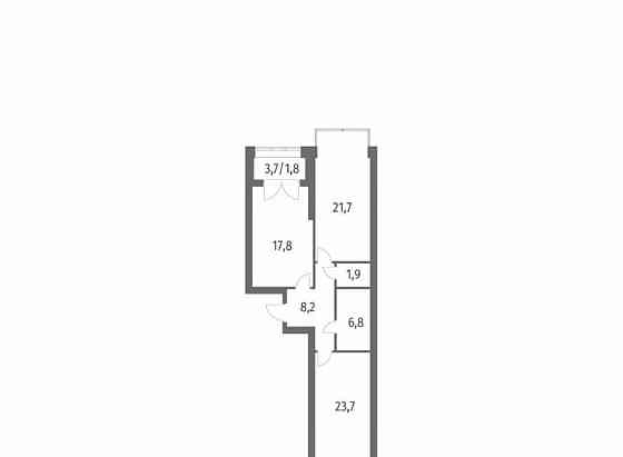 2-комн. квартира, 82 м2, 9/13 эт. Санкт-Петербург