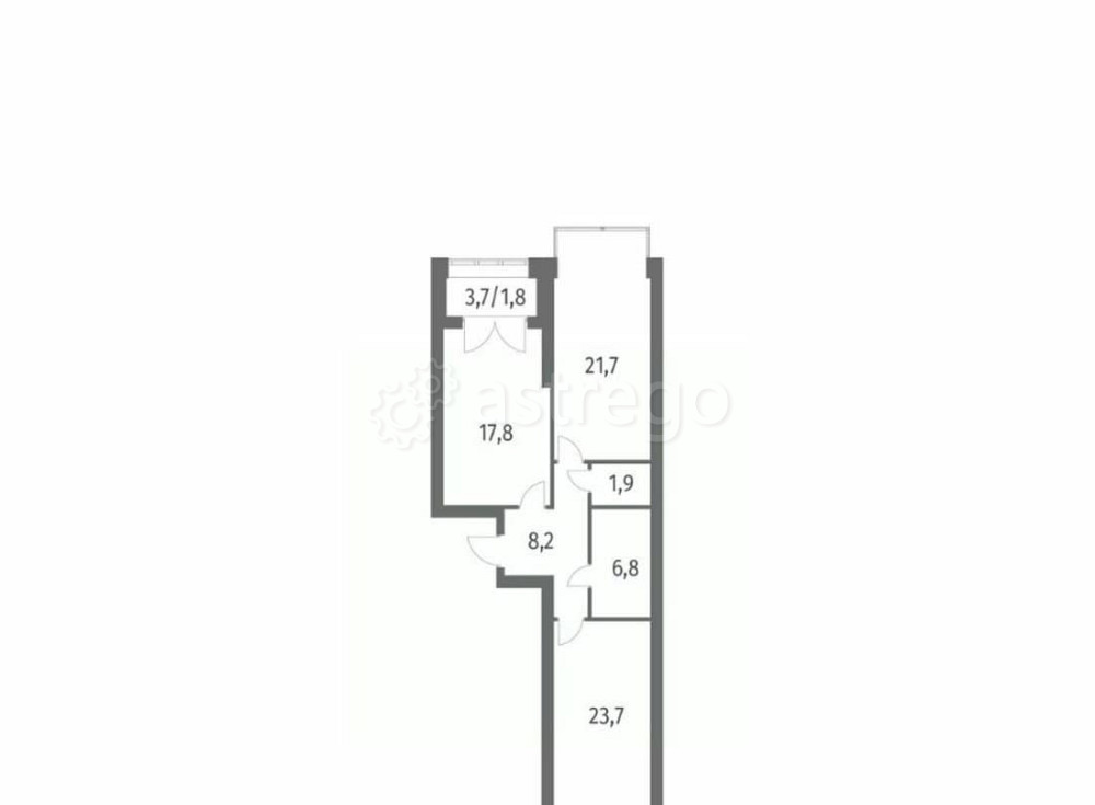 2-комн. квартира, 82 м2, 9/13 эт. Санкт-Петербург - изображение 1