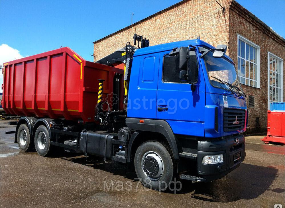 Ломовоз МАЗ 631228-8575-012 Евро-5 с гидроманипулятором VM10L74 ЛМ-1М.8 Велмаш Санкт-Петербург - изображение 1