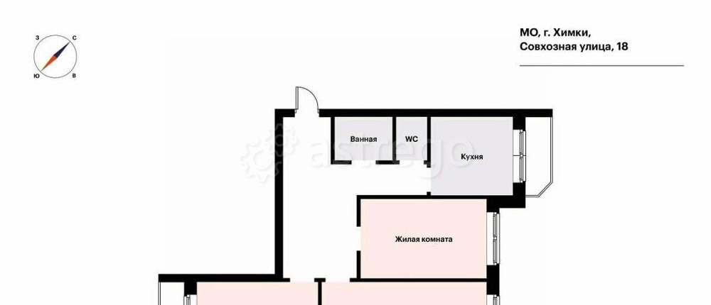 3-комн. квартира, 76 м2, 24/25 эт. Химки - изображение 7