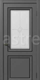 Дверь межкомнатная серия Муза ST модель Бета ПО 600х900 мм покрытие ПВХ Soft Touch, Soft Touch серый Чита - изображение 1
