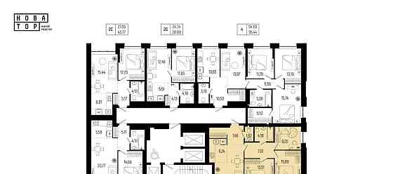 4-комн. квартира, 82.12 м2, 22/25 эт. Уфа