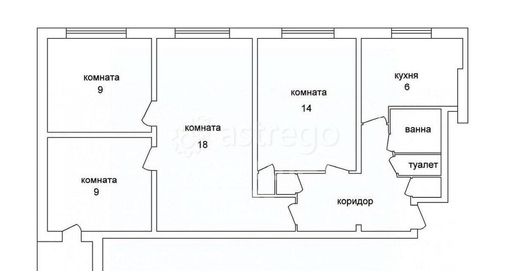 4-комн. квартира, 65.9 м2, 9/9 эт. Дмитров - изображение 2