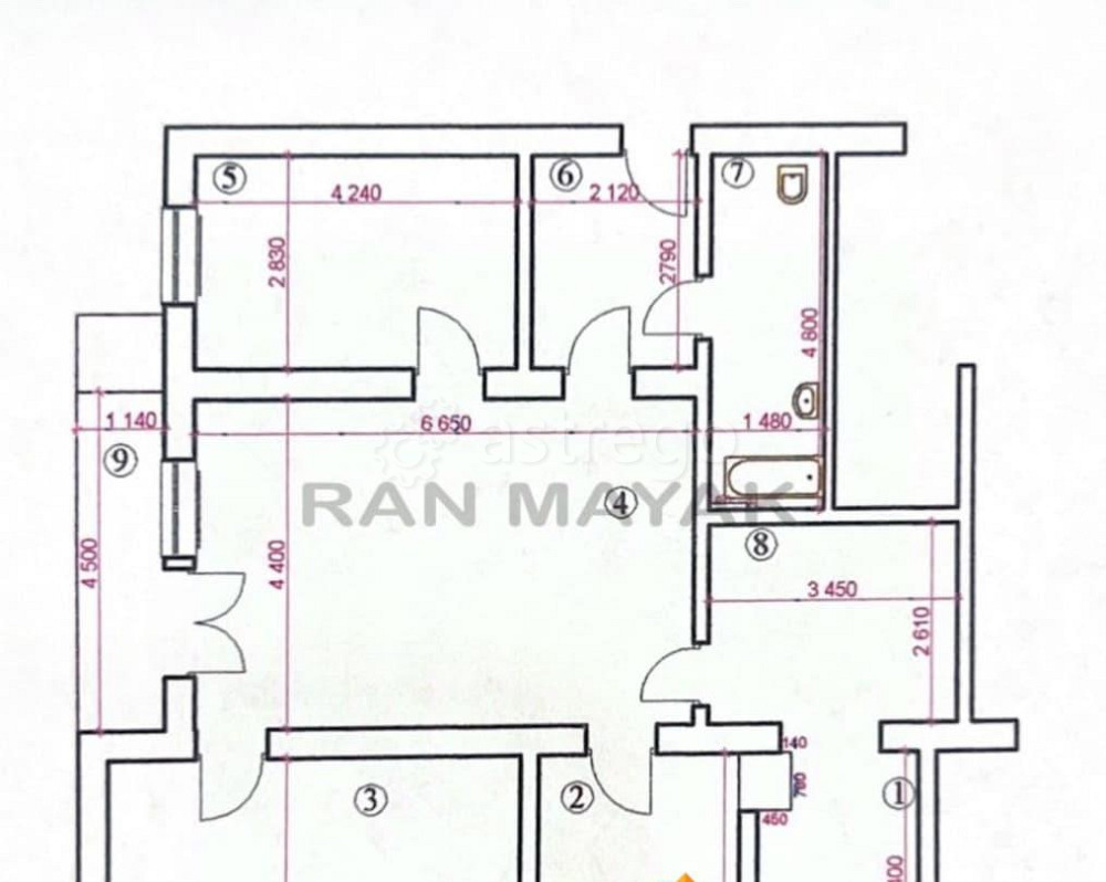 4-комн. квартира, 108.8 м, 2/5 эт. Майкоп - изображение 3