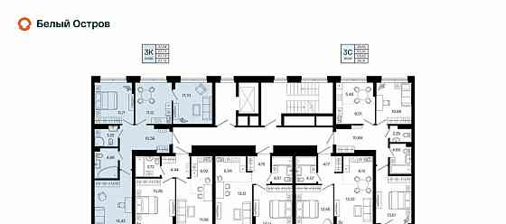 3-комн. квартира, 67.73 м2, 6/7 эт. Уфа