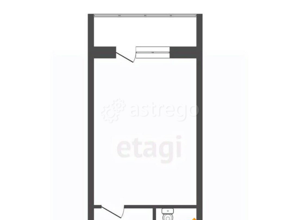 Студия, 26 м2, 11/17 эт. Красноярск - изображение 3