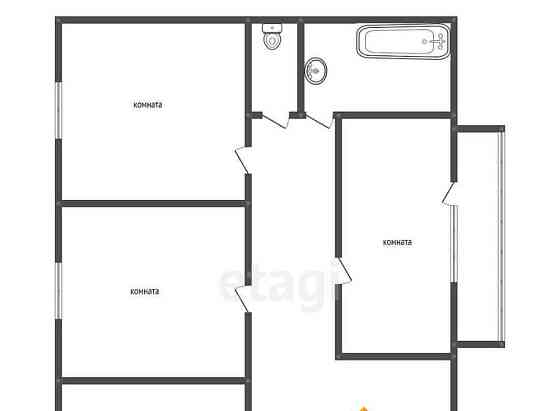 3-комн. квартира, 65.5 м2, 4/5 эт. Белогорск