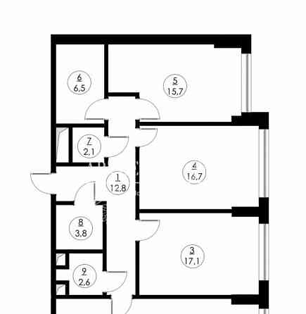 4-комн. квартира, 108.4 м2, 18/51 эт. Москва
