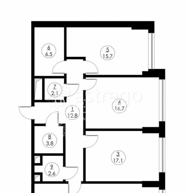 4-комн. квартира, 108.4 м2, 18/51 эт. Москва - изображение 2